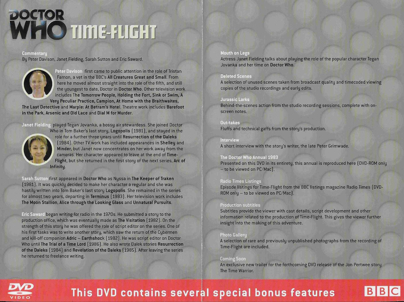 Inserts from BBCDVD 2327A
